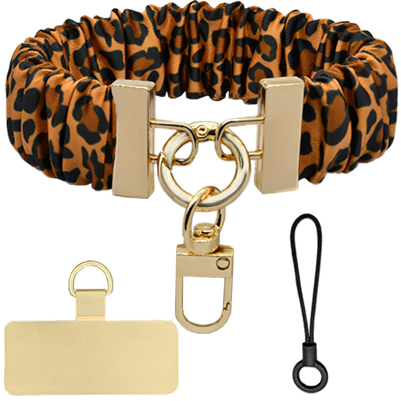 Scrunchie Wristlet Phone Strap With Swivel Clasp - Color_12