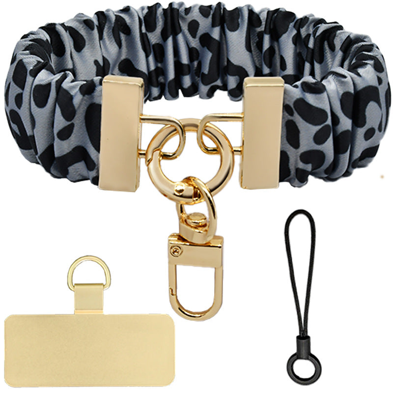Scrunchie Wristlet Phone Strap With Swivel Clasp - Color_15