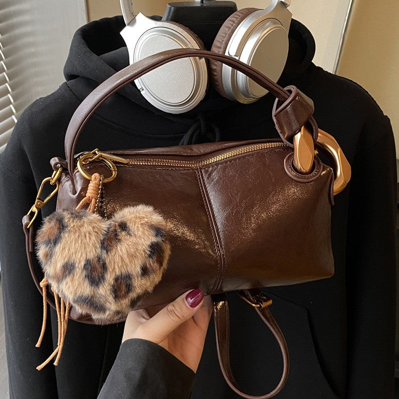 Mini Pillow Top Handle Bag with Chunky Links