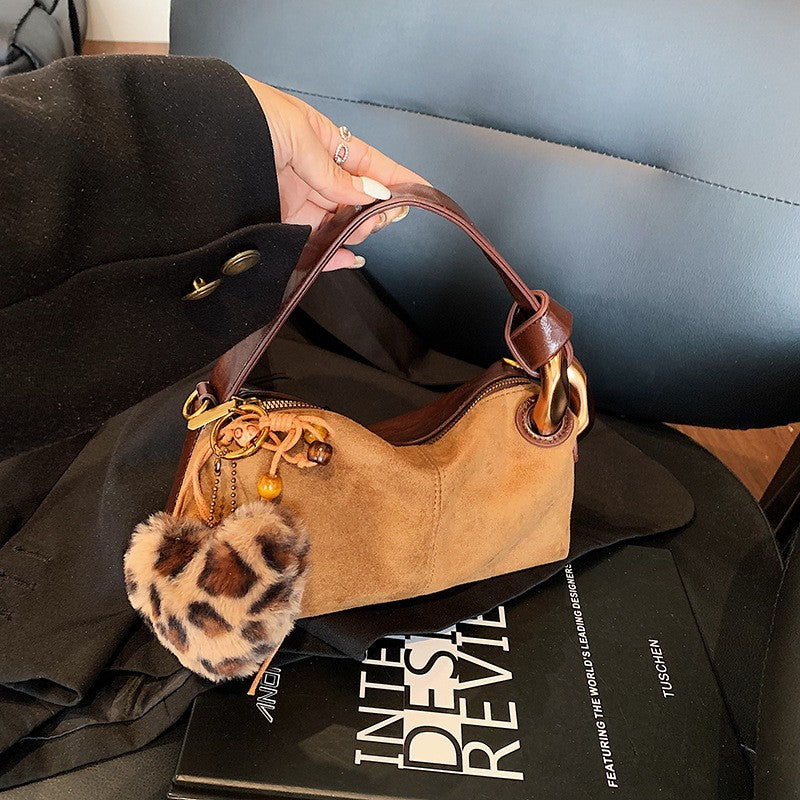 Mini Pillow Top Handle Bag with Chunky Links