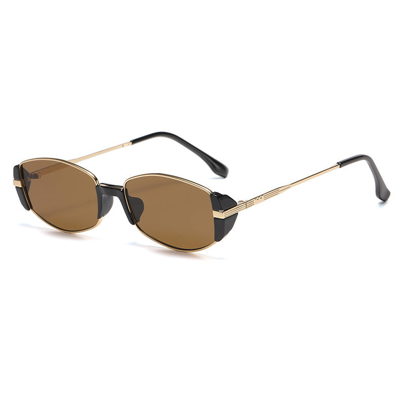 Narrow Oval Wire Frame Sunglasses - NO01