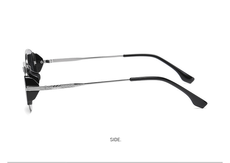 Narrow Oval Wire Frame Sunglasses - view 1