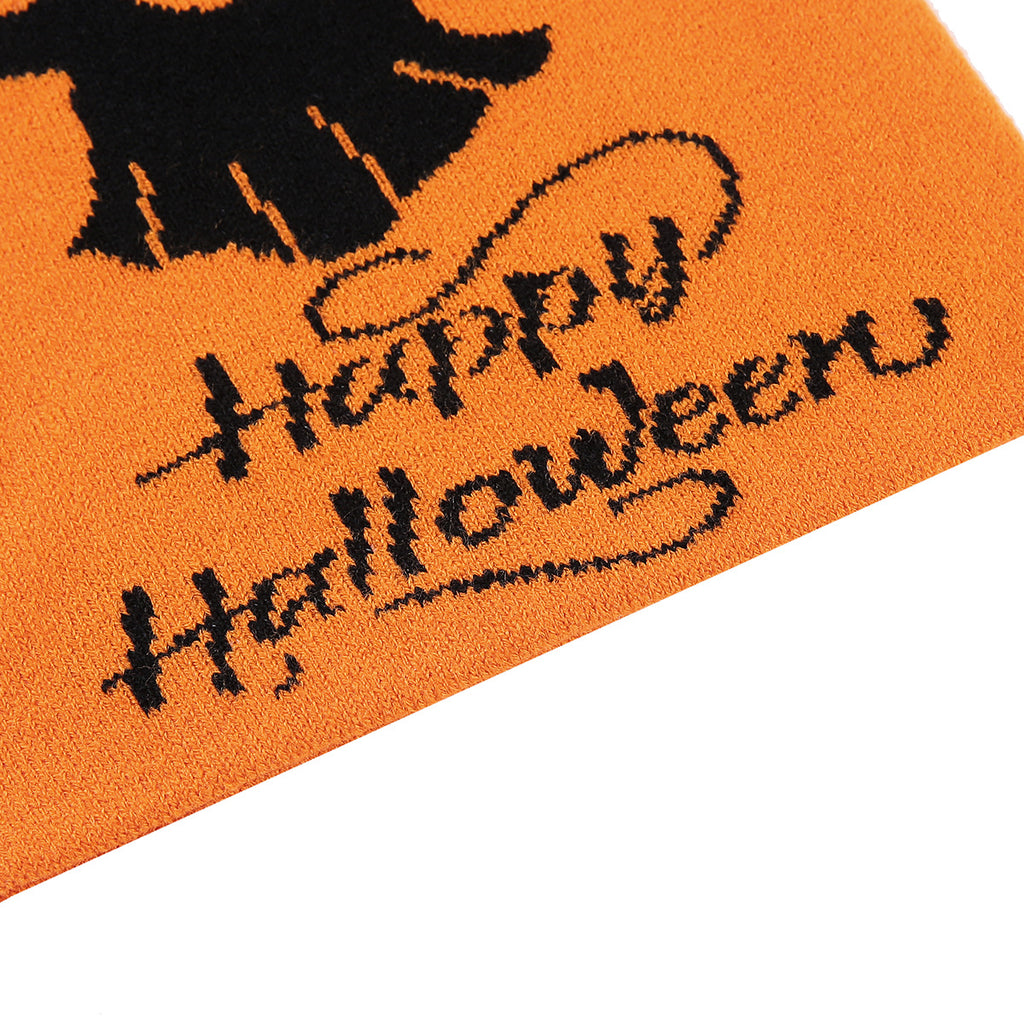 Spooky Ghost Knit Beanie for Halloween Nights - BOrange - 3