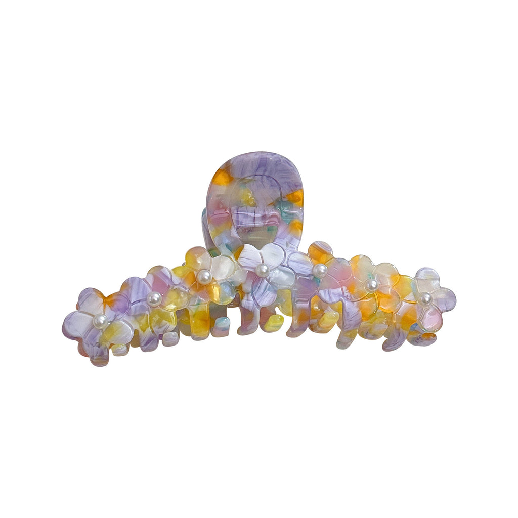 Blossom Cluster Rhinestone Hair Claw Clip