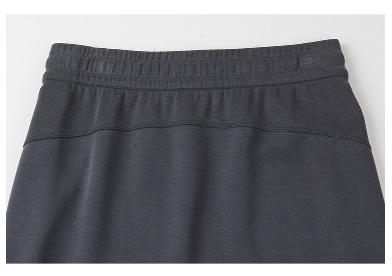 High Waist Drawstring Midi Sweat Skirt - view 3