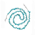 Natural Stone Chip Eyeglass Chain - Turquoise