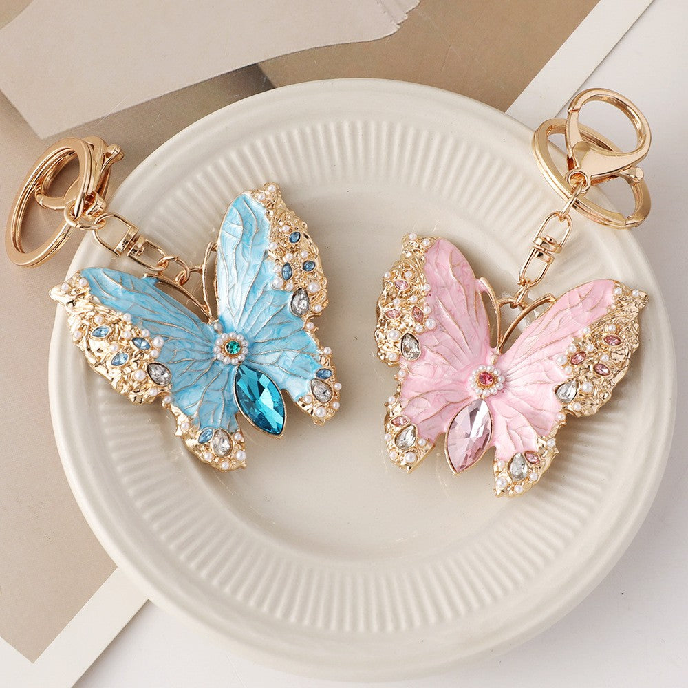 Glazed Wing Butterfly Keychain Charm