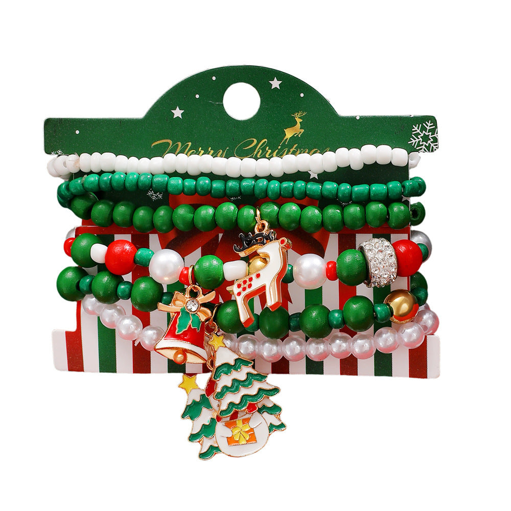 Holiday Charm Beaded Stretch Bracelet Set - view 1