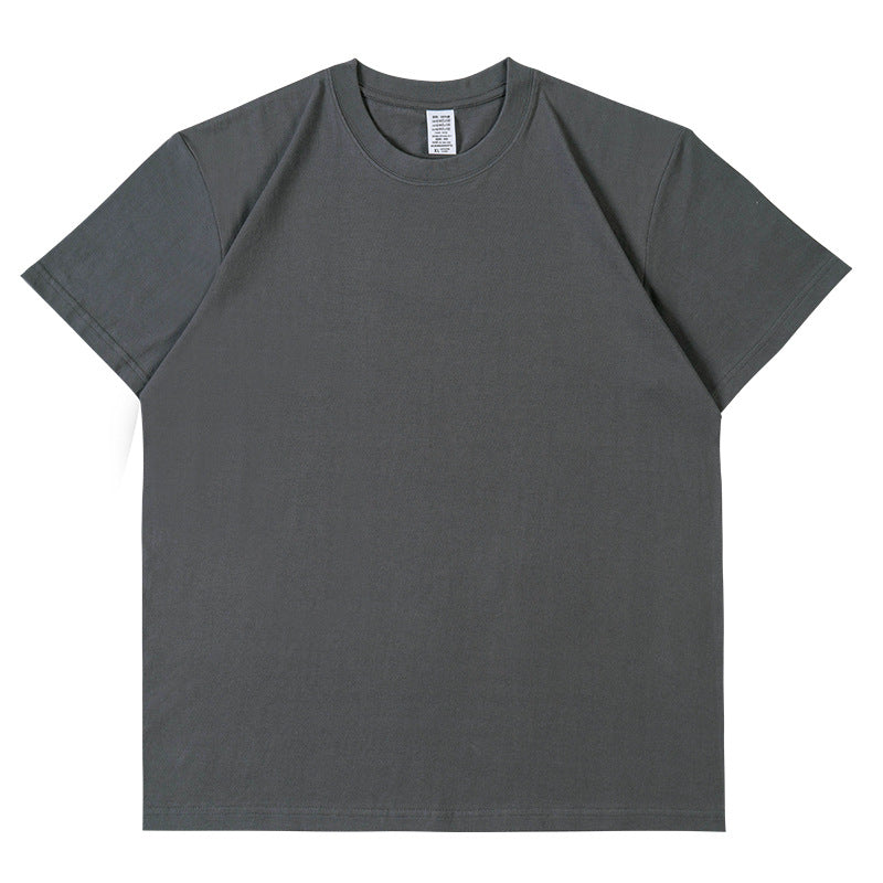 Heavyweight Drop Shoulder Crew Neck Tee - Grey