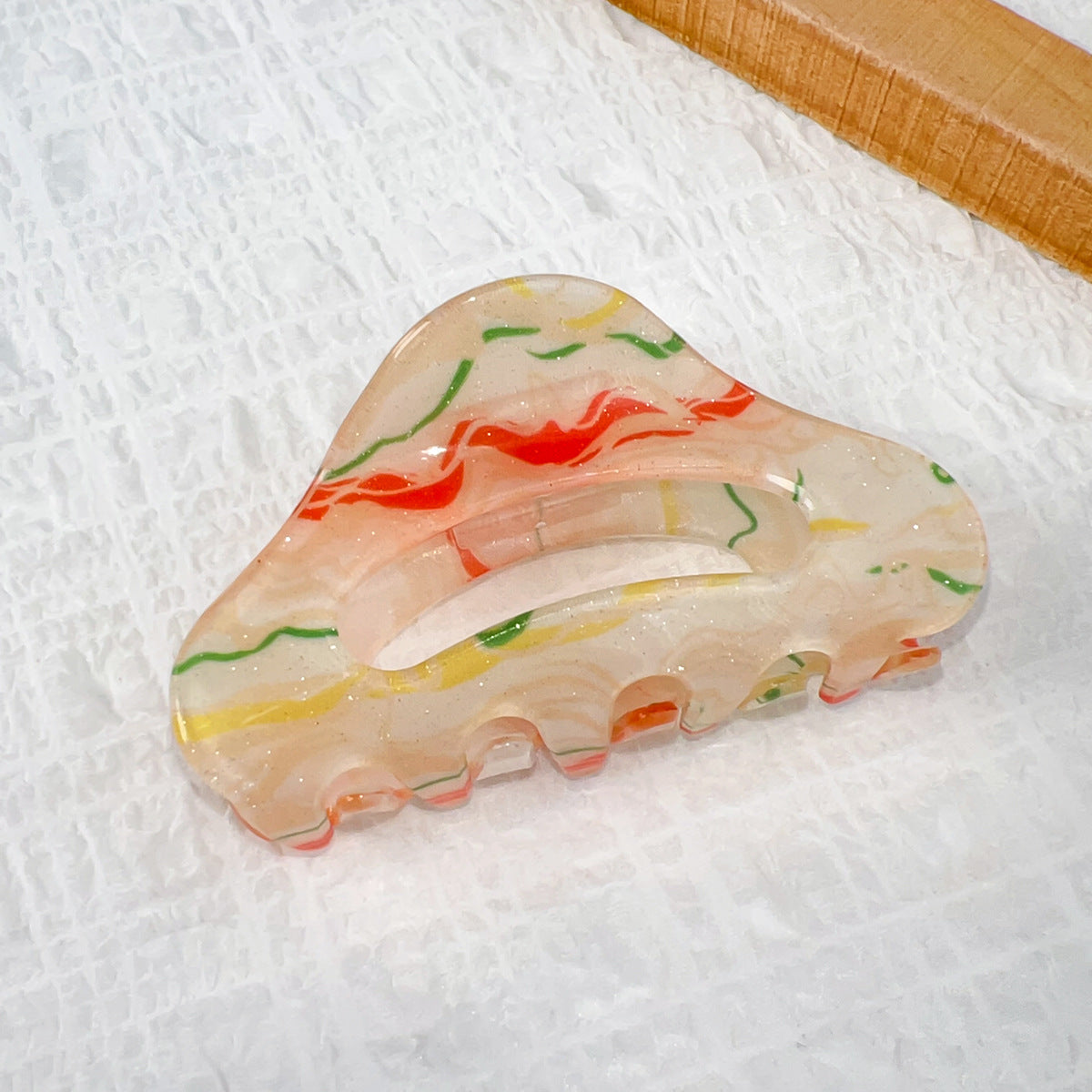 Painterly Swirl Acrylic Claw Clip - Color_01