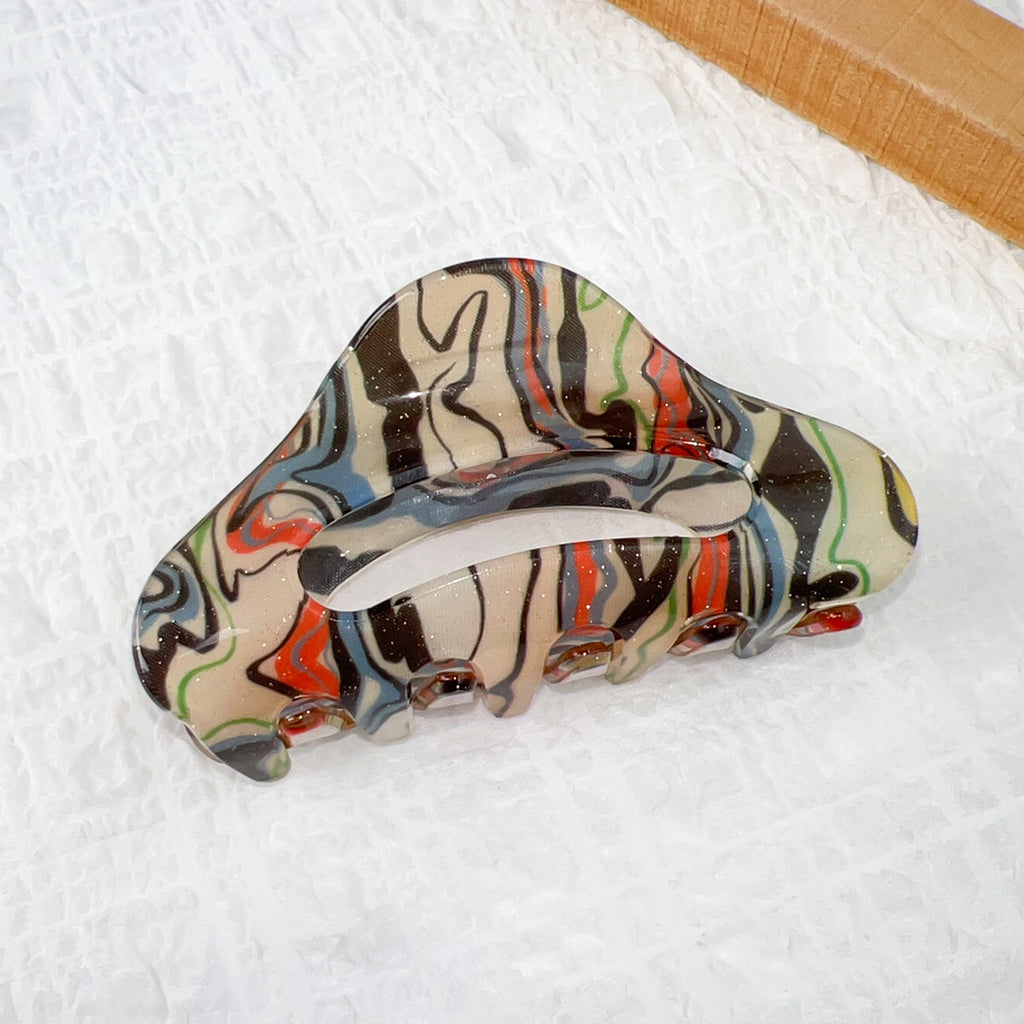 Painterly Swirl Acrylic Claw Clip - Color_03