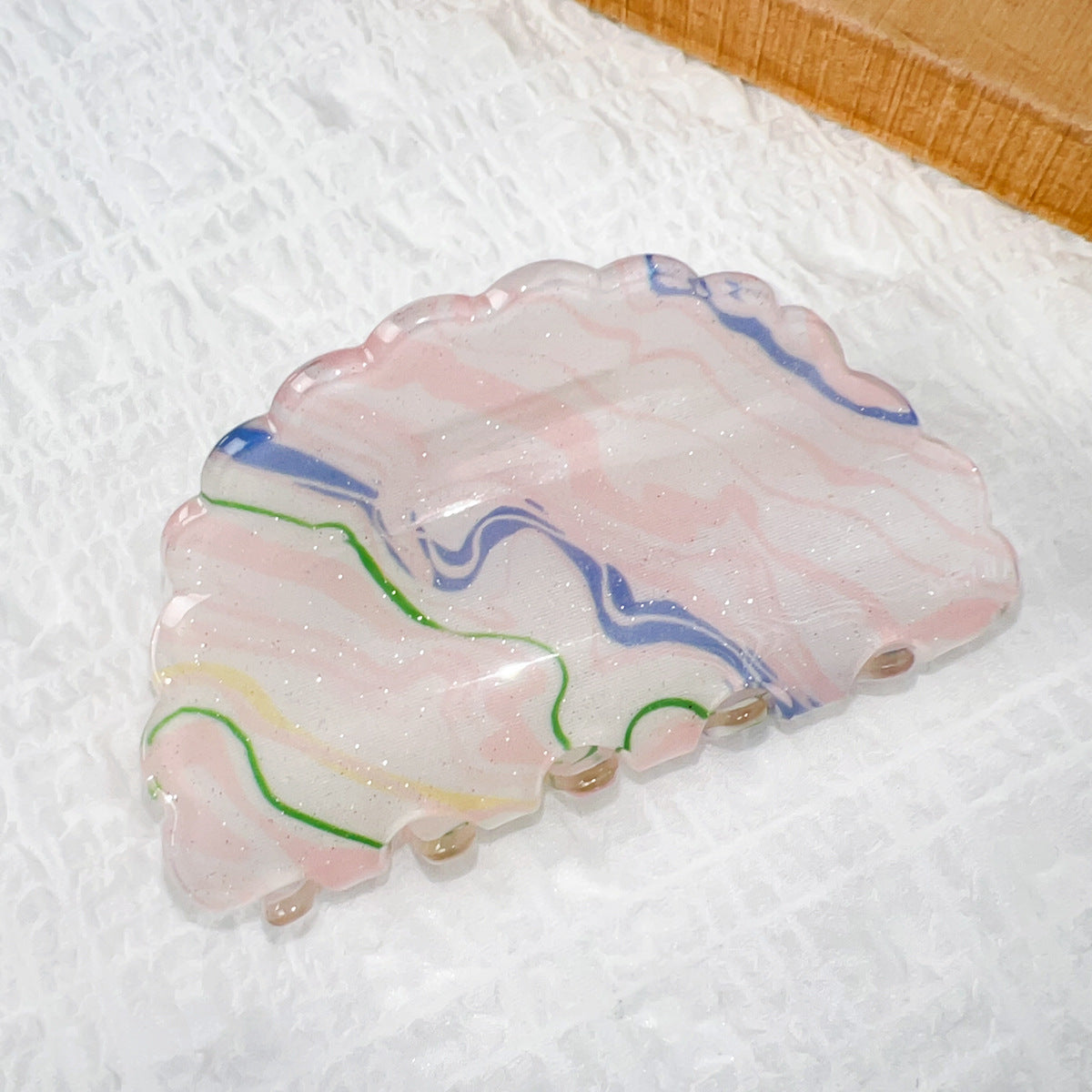 Painterly Swirl Acrylic Claw Clip - Color_14
