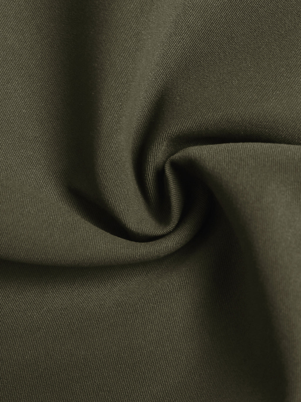 Contrast Collar Longline Single Breasted Coat - Green - 2