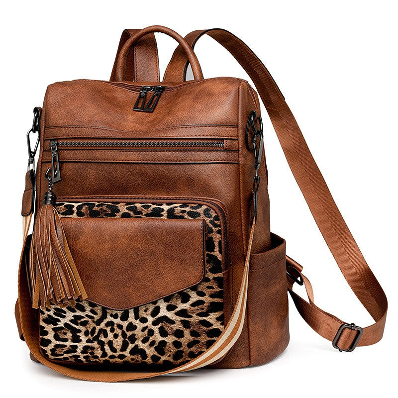 Tassel Convertible Backpack and Wristlet Set