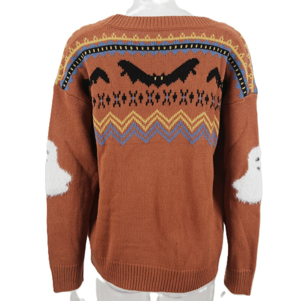 Ghost Fair Isle Button Front Cardigan - Camel - 2
