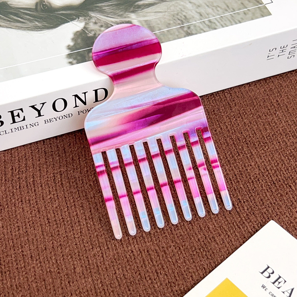 Swirl Acetate Lifting Pick Comb - NO-1