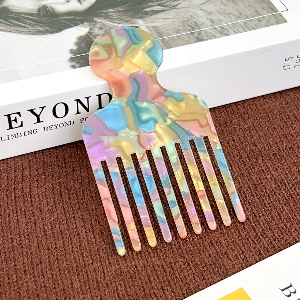 Swirl Acetate Lifting Pick Comb - NO-10