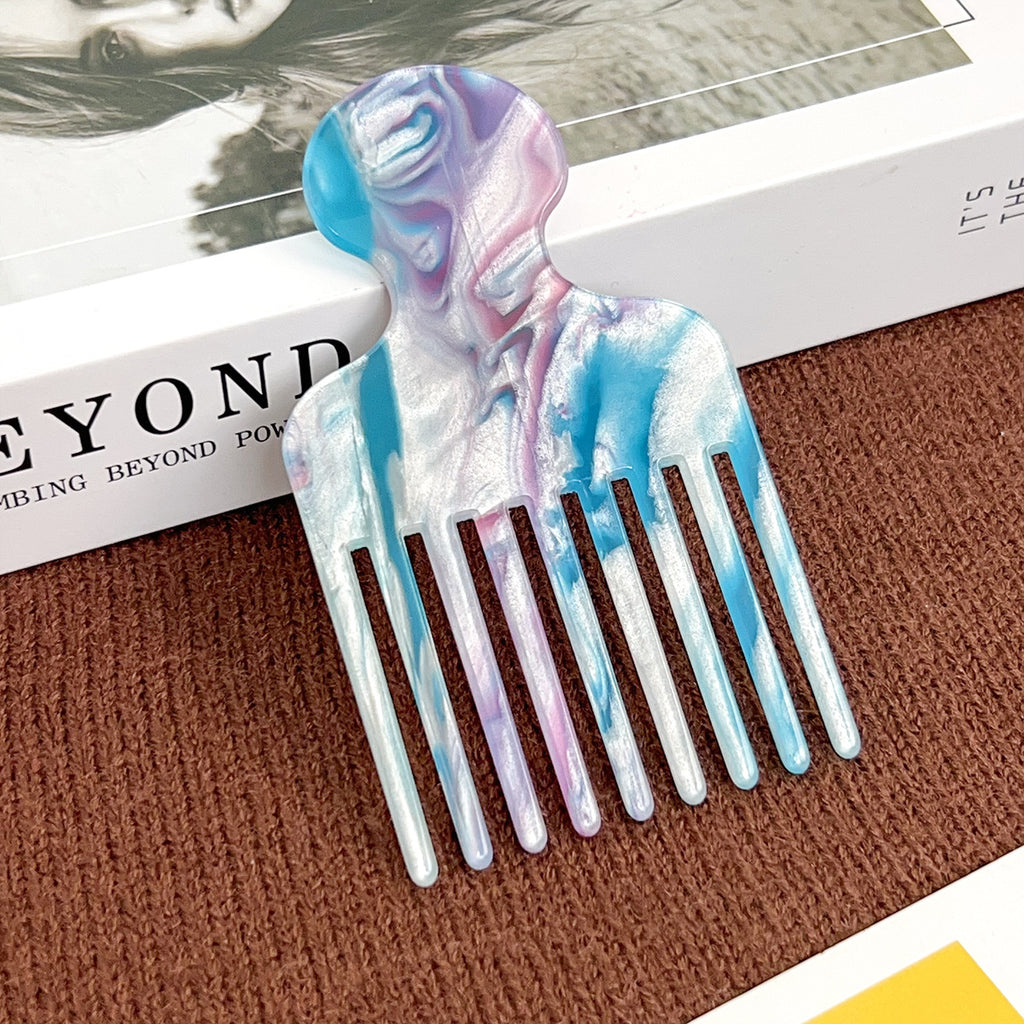 Swirl Acetate Lifting Pick Comb - NO-11