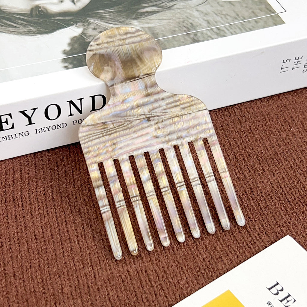 Swirl Acetate Lifting Pick Comb - NO-3