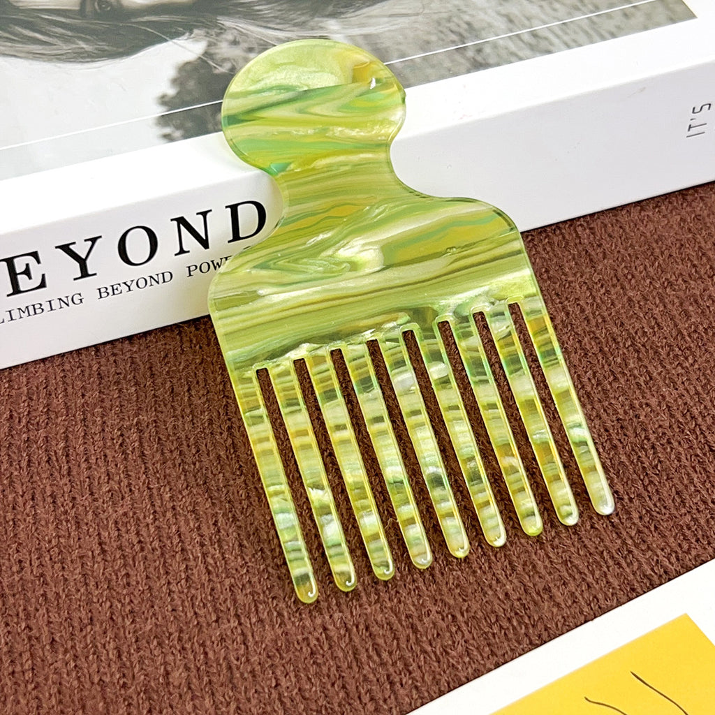 Swirl Acetate Lifting Pick Comb - NO-5