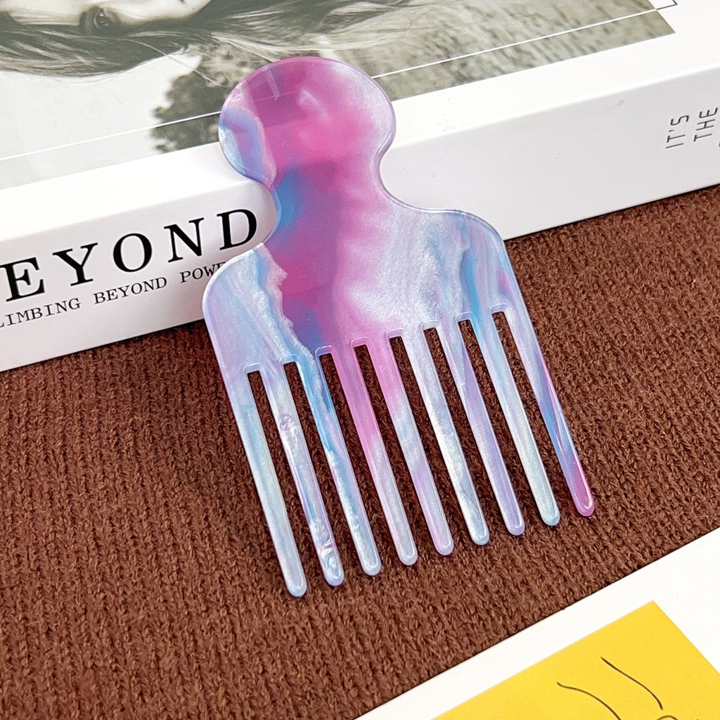 Swirl Acetate Lifting Pick Comb - NO-6