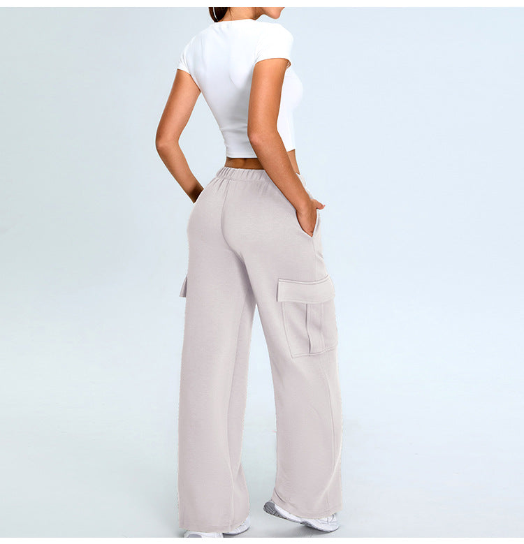 Sleek Fitted Short Sleeve Crop T-Shirt - view 3