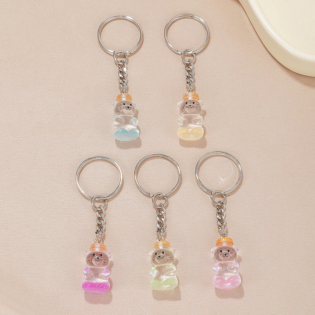 Glow in the Dark Bear Keychain Set - Color - 1