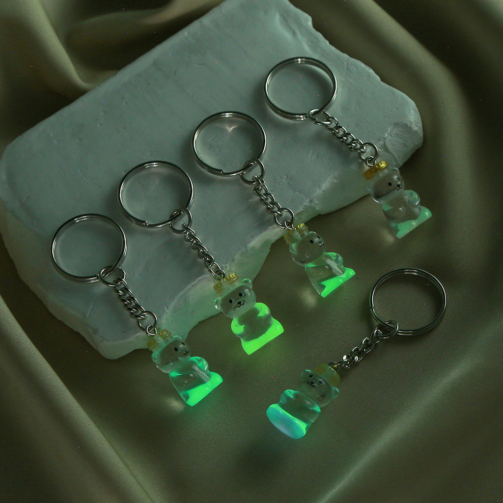 Glow in the Dark Bear Keychain Set - Color - 2