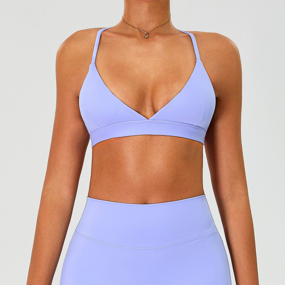 Buttery Soft Cross Back Padded Yoga Sports Bra