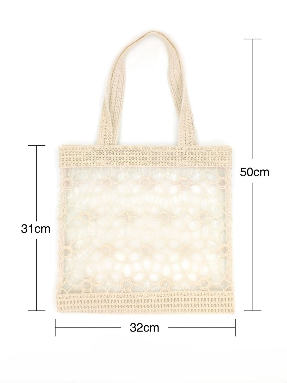 Sheer Daisy Crochet Shoulder Bag
