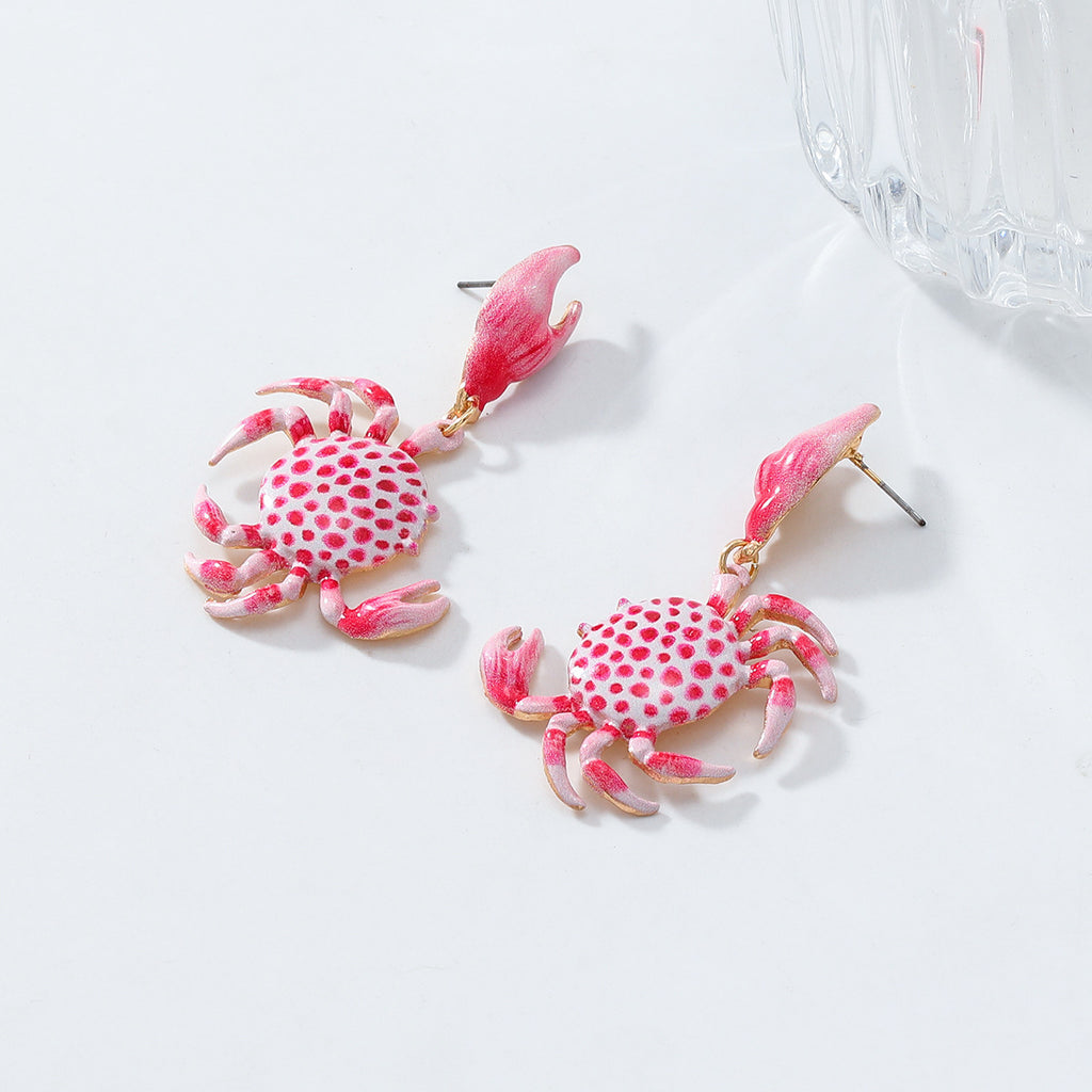 Spotted Crab Dangle Earrings - view 1