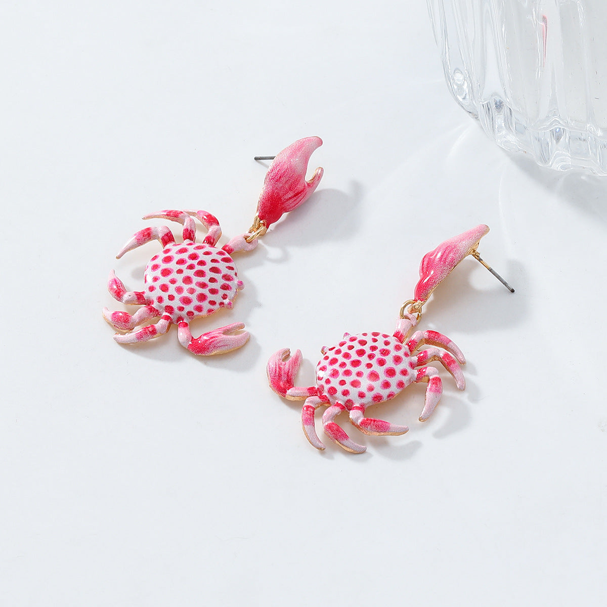Spotted Crab Dangle Earrings - view 1