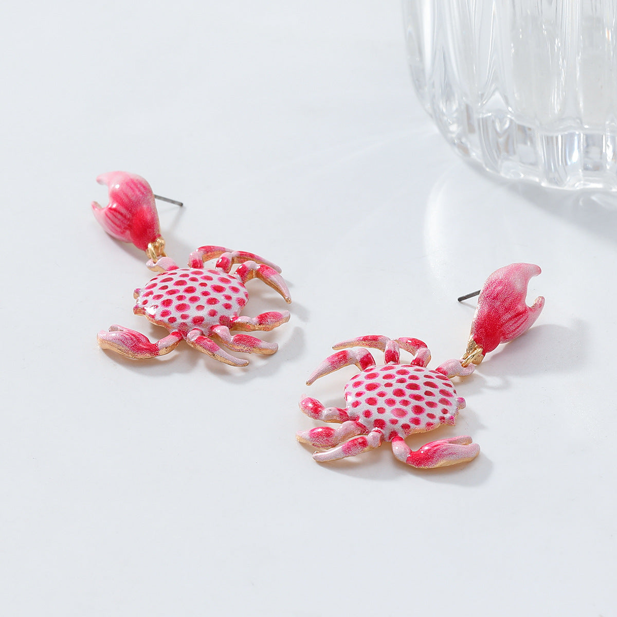 Spotted Crab Dangle Earrings - view 4