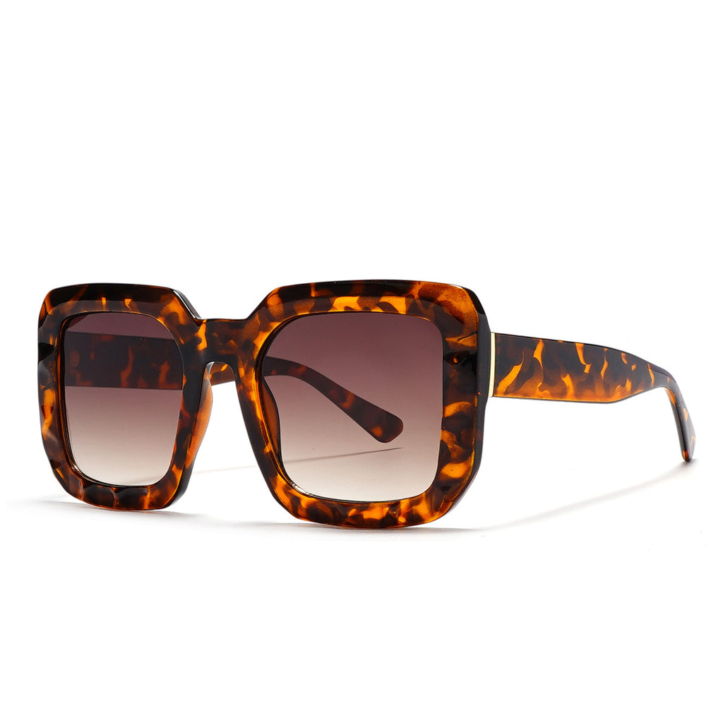 Oversized Square Frame Gradient Sunglasses - Decor - 1