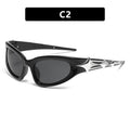 Y2K Wraparound Sport Shield Sunglasses - NO_02
