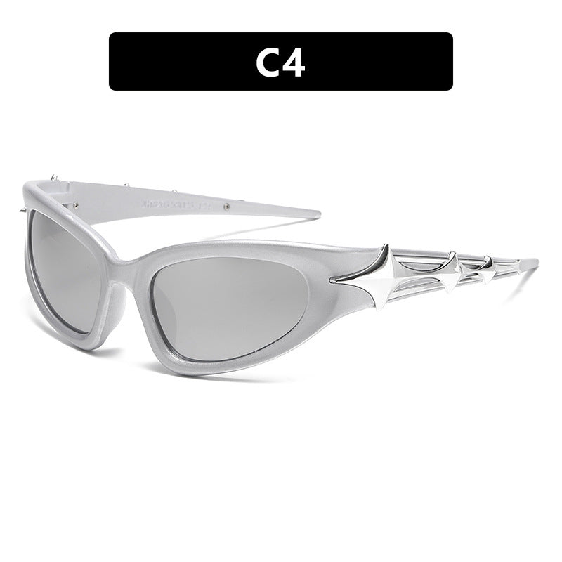 Y2K Wraparound Sport Shield Sunglasses - NO_04