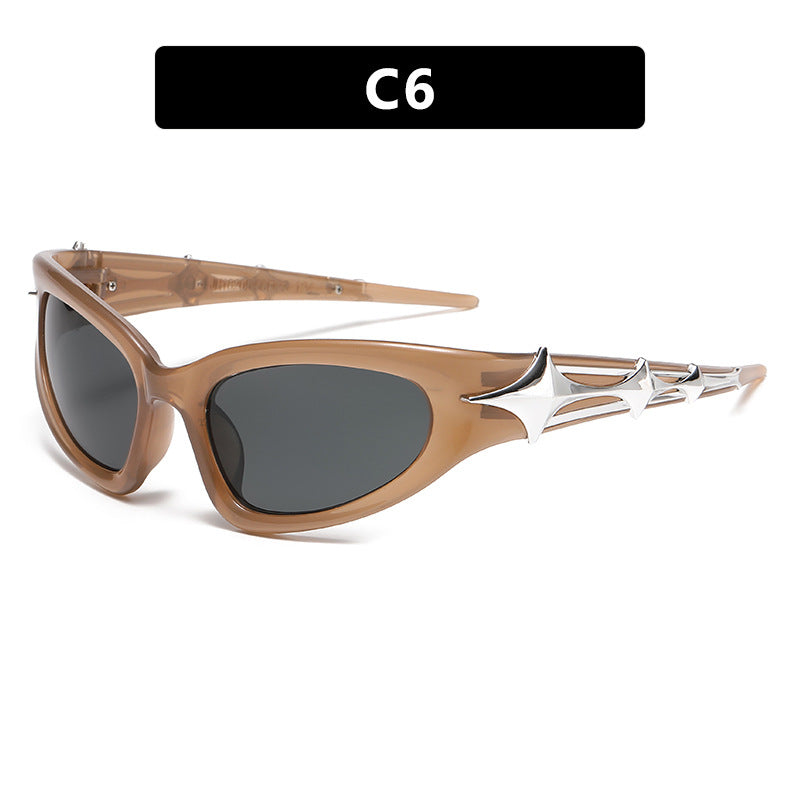 Y2K Wraparound Sport Shield Sunglasses - NO_06