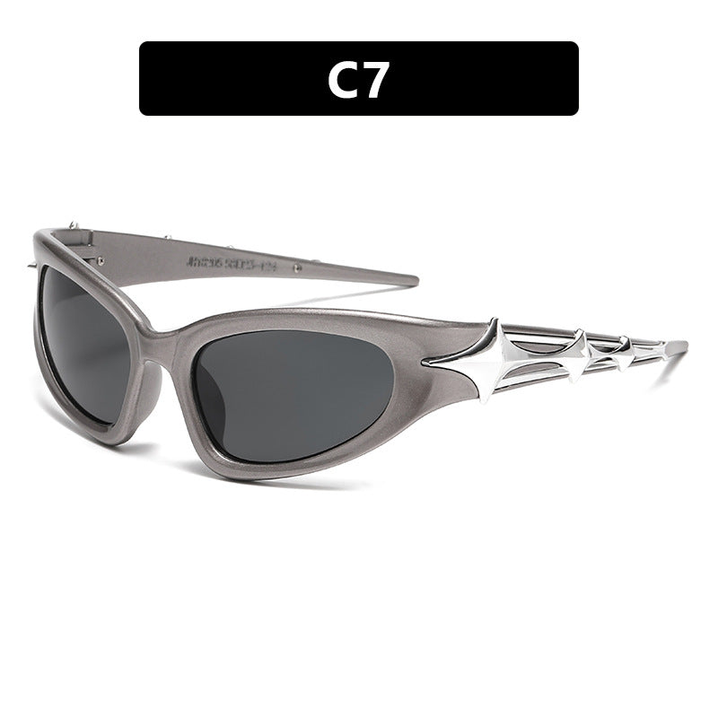 Y2K Wraparound Sport Shield Sunglasses - NO_07