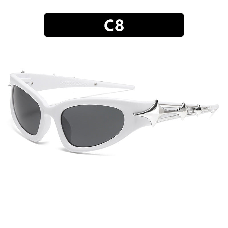 Y2K Wraparound Sport Shield Sunglasses - NO_08