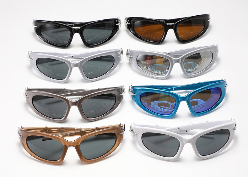 Y2K Wraparound Sport Shield Sunglasses