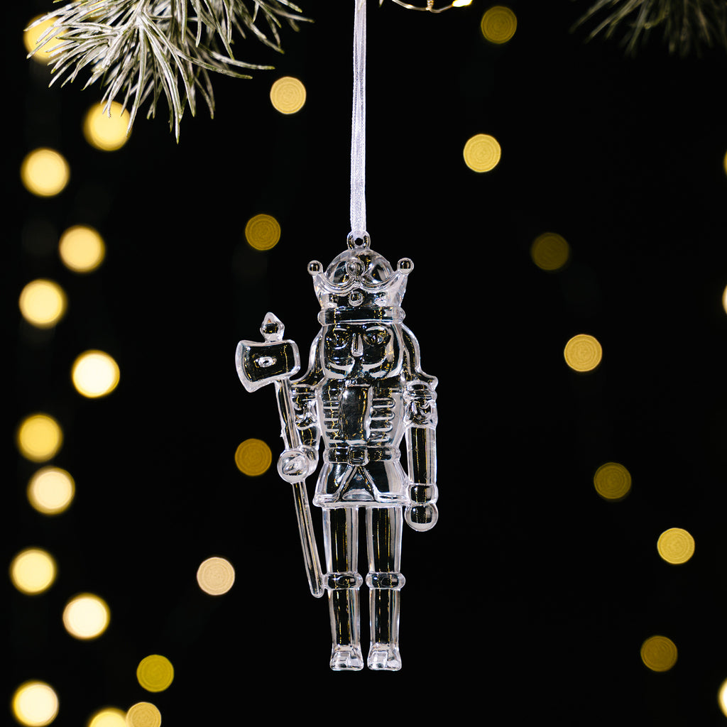 Crystal-Look Acrylic Christmas Tree Ornament - Soldier