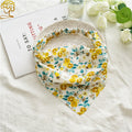 Ditsy Floral Bandana Head Scarf - Yellow
