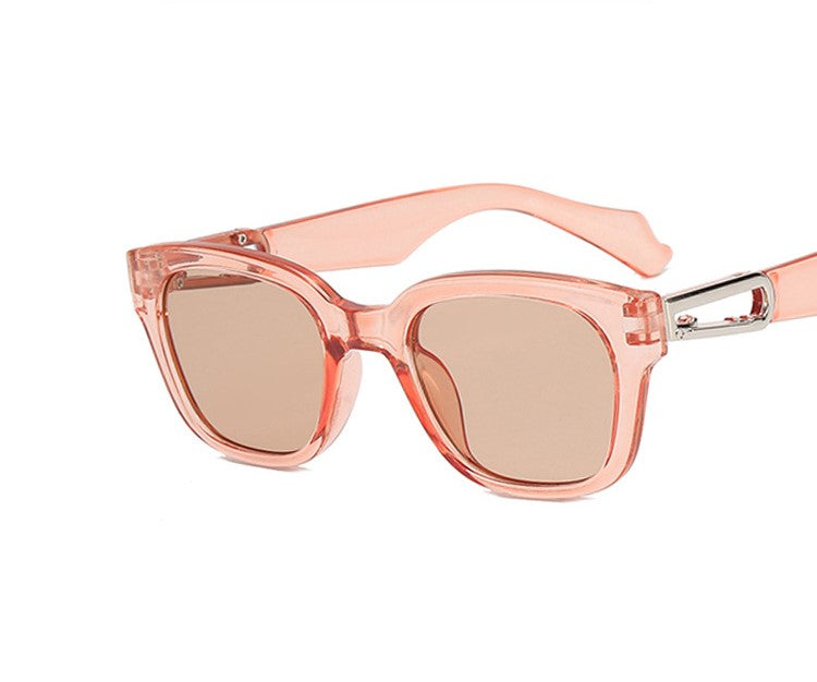 Retro Chunky Square Sunglasses - Champagne