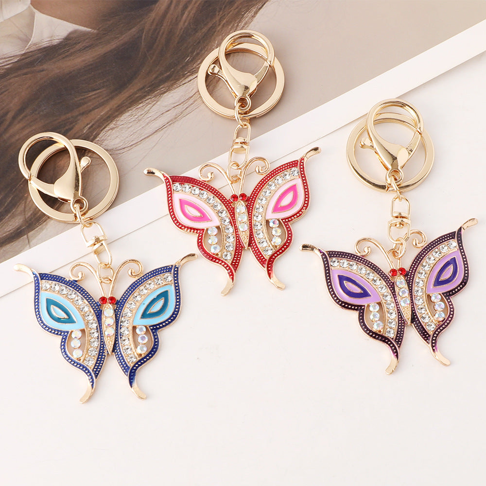 Filigree Butterfly Keychain Bag Charm