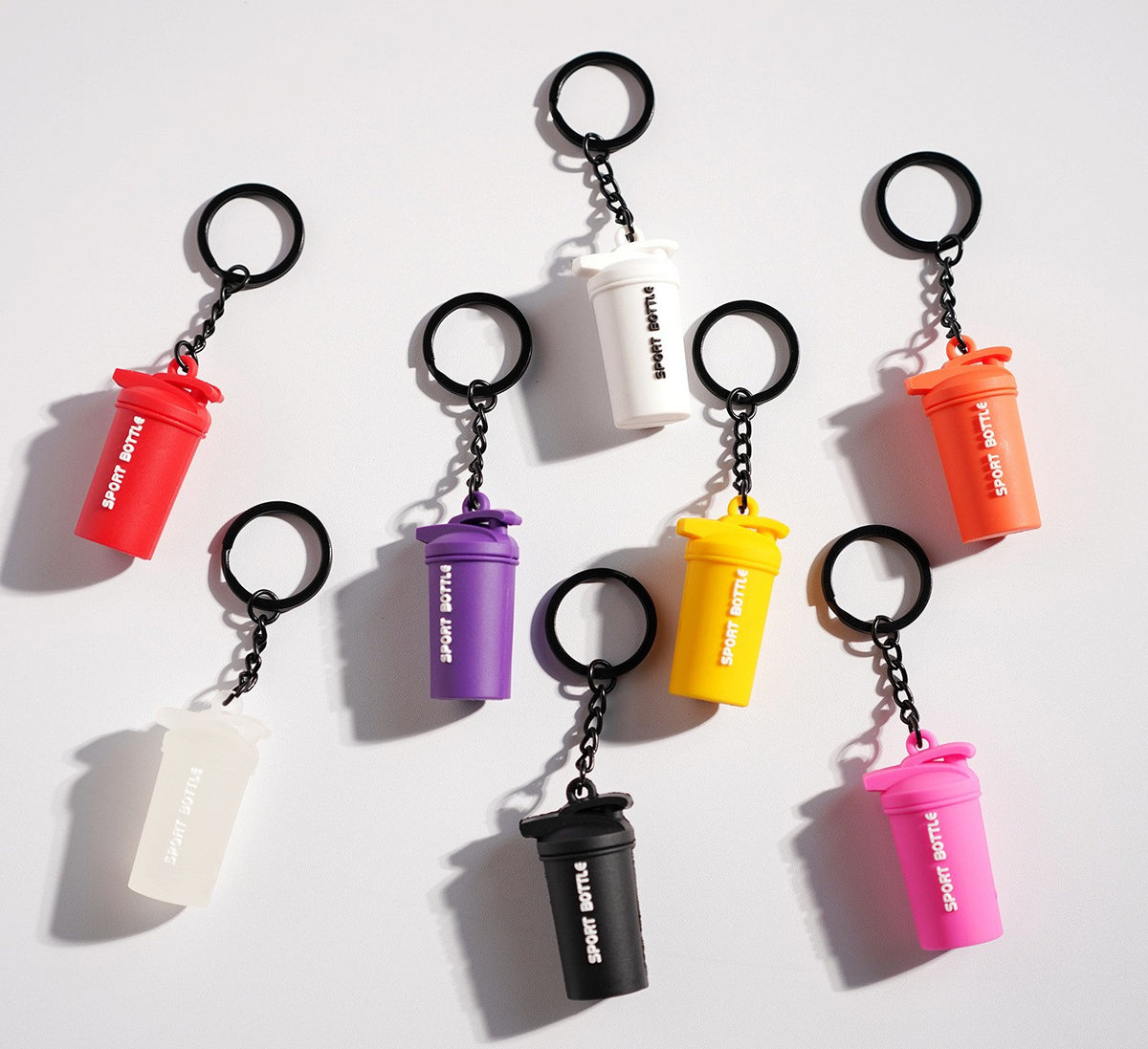Mini Shaker Bottle Keychain Bag Charm