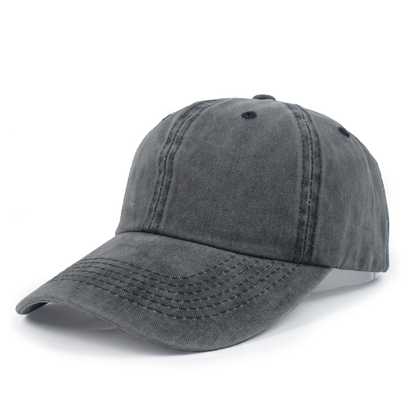 Vintage Wash Low Profile Baseball Cap - DarkGray