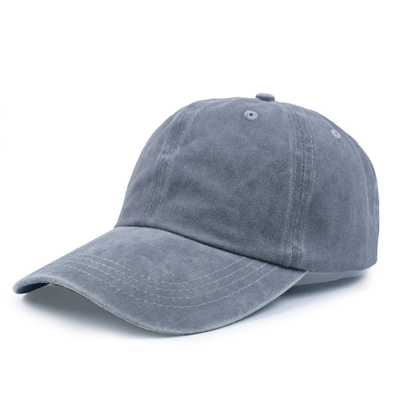 Vintage Wash Low Profile Baseball Cap - Grey