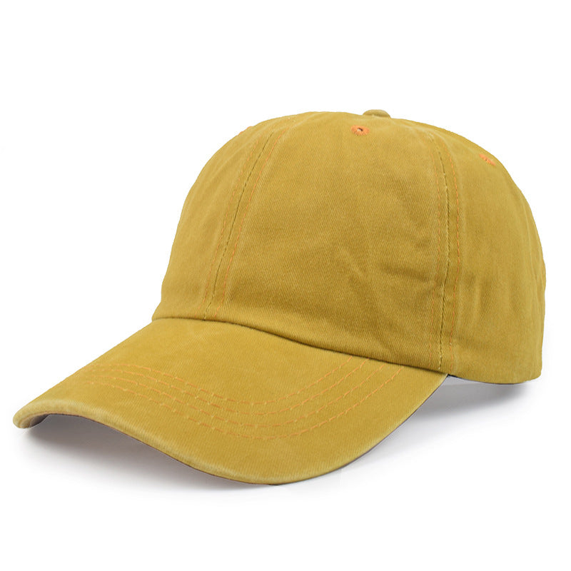 Vintage Wash Low Profile Baseball Cap - Yellow