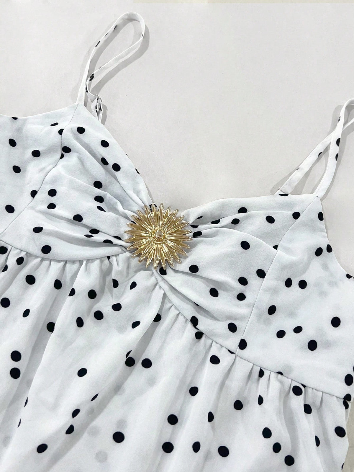 Y2K Twist Front Ruffle Mini Dress - White - 2