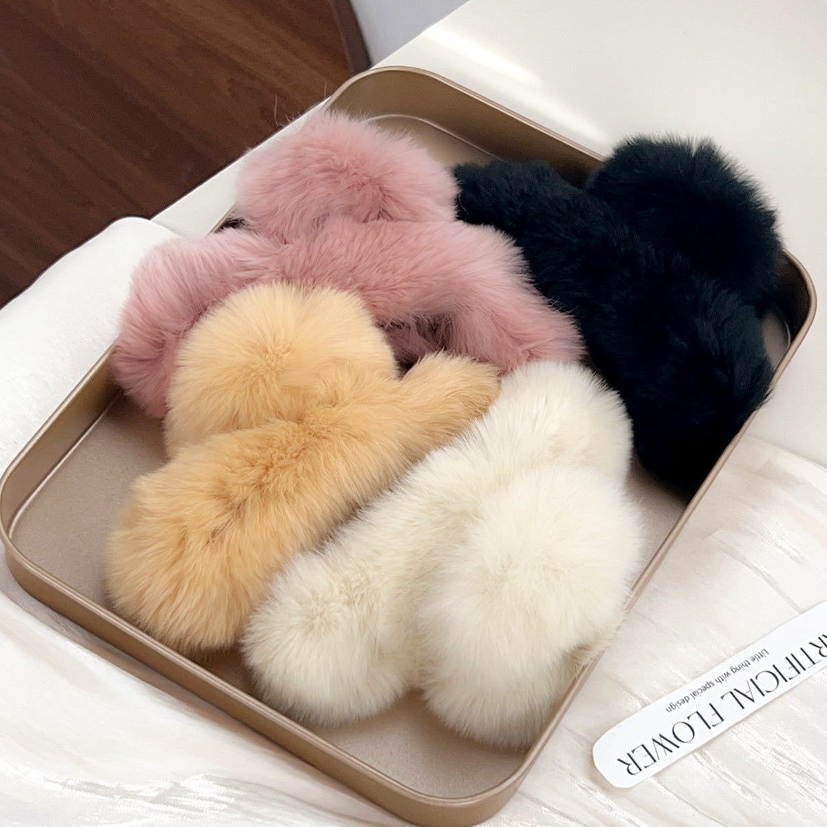 Oversized Fluffy Plush Claw Clip - view 1